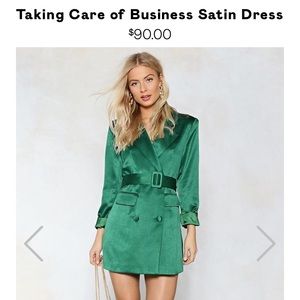 Nasty Gal: Taking care of business satin dress